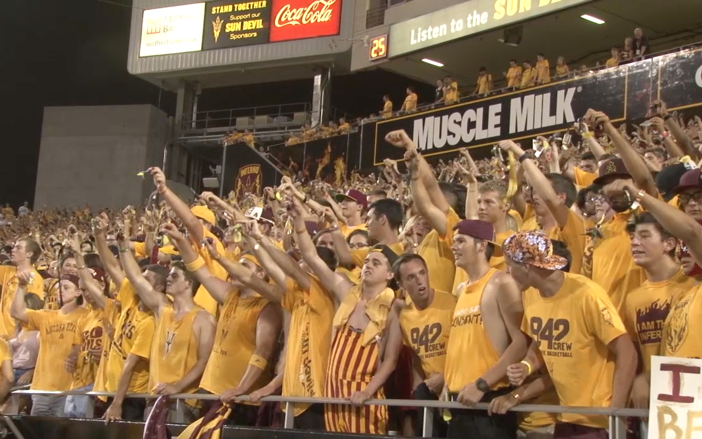 student section photo