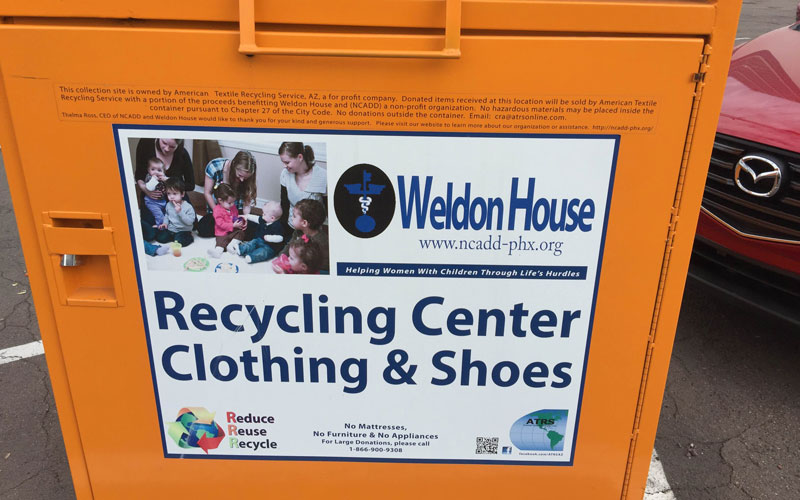charity bin photo