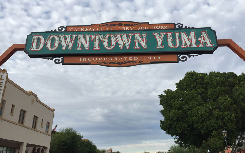 Yuma town sign photo