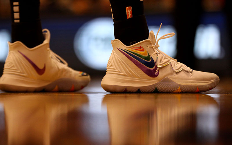 Pride Night shoes at Phoenix Mercury game