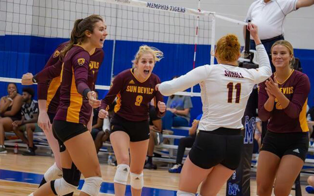 ASU women’s volleyball game photo