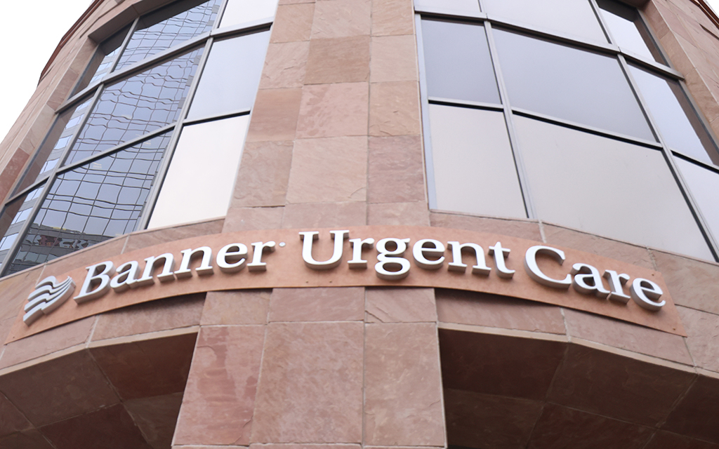 The Banner Health Urgent Care at Central Avenue and Washington Street in Phoenix on Jan. 22 is open 7 a.m. to 7 p.m. and provides flu shots. (Photo by Jack Orleans/Cronkite News)