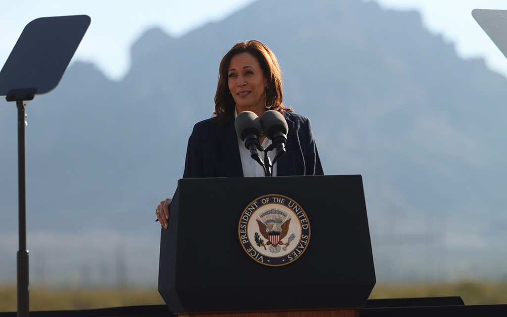 Vice President Kamala Harris will visit Phoenix Monday to campaign for reproductive rights on the two-year anniversary of Dobbs v. Jackson. (File photo by Lydia Curry/Cronkite News)
