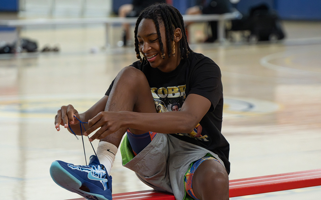 Jakyi “Kyi Kyi” Miles, a freshman at Mesa High School who is already receiving scholarship offers from major universities to play basketball.
